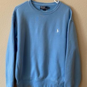 Baby Blue polo crew neck sweatshirt